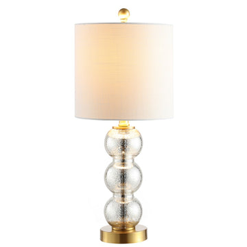 February 21" Glass/Metal LED Table Lamp - JONATHAN Y